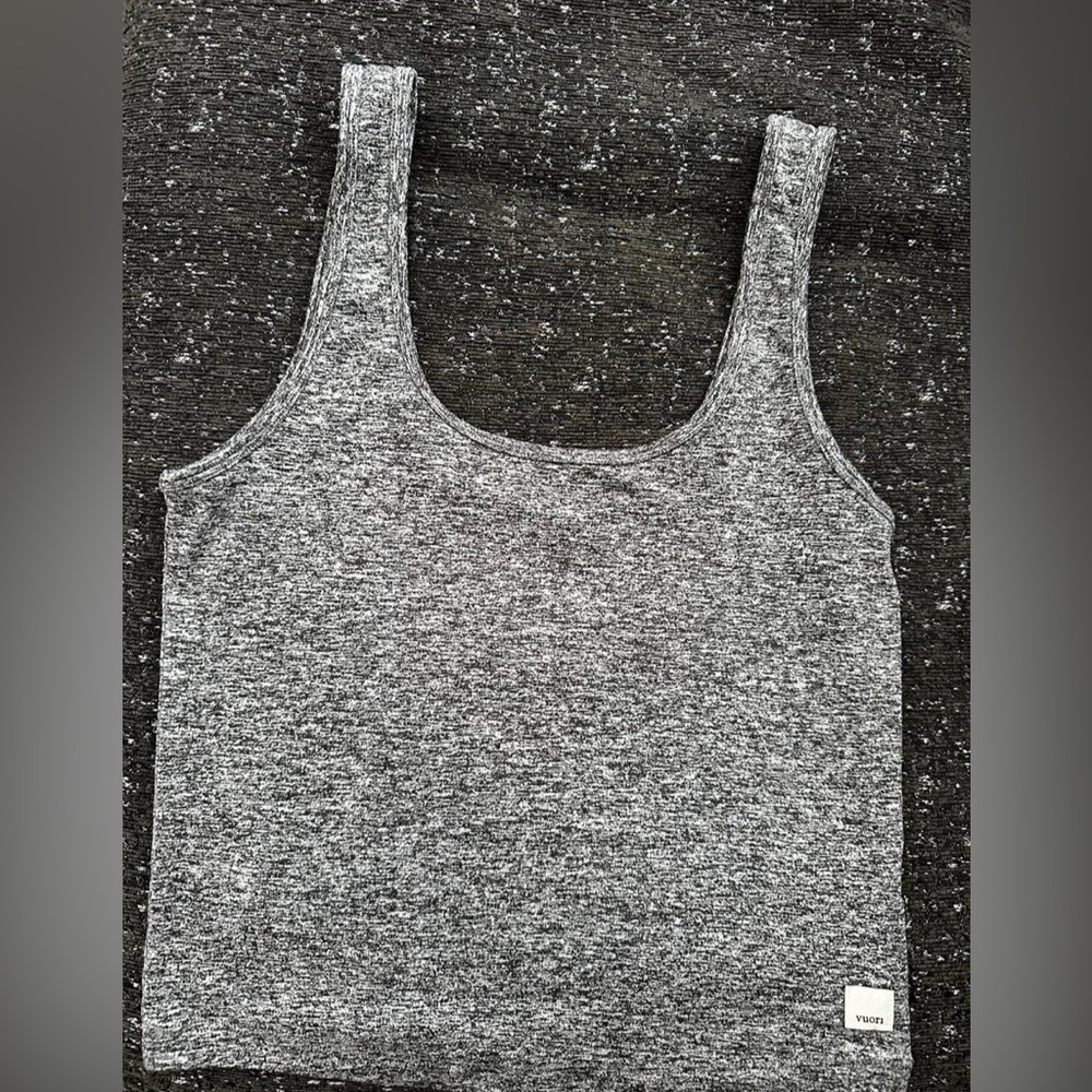 Vuori soft dream knit Charcoal Tank Top
